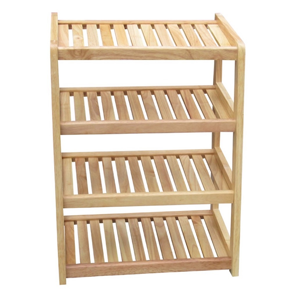 [HCM]Kệ dép gỗ 45cm - 4 tầng