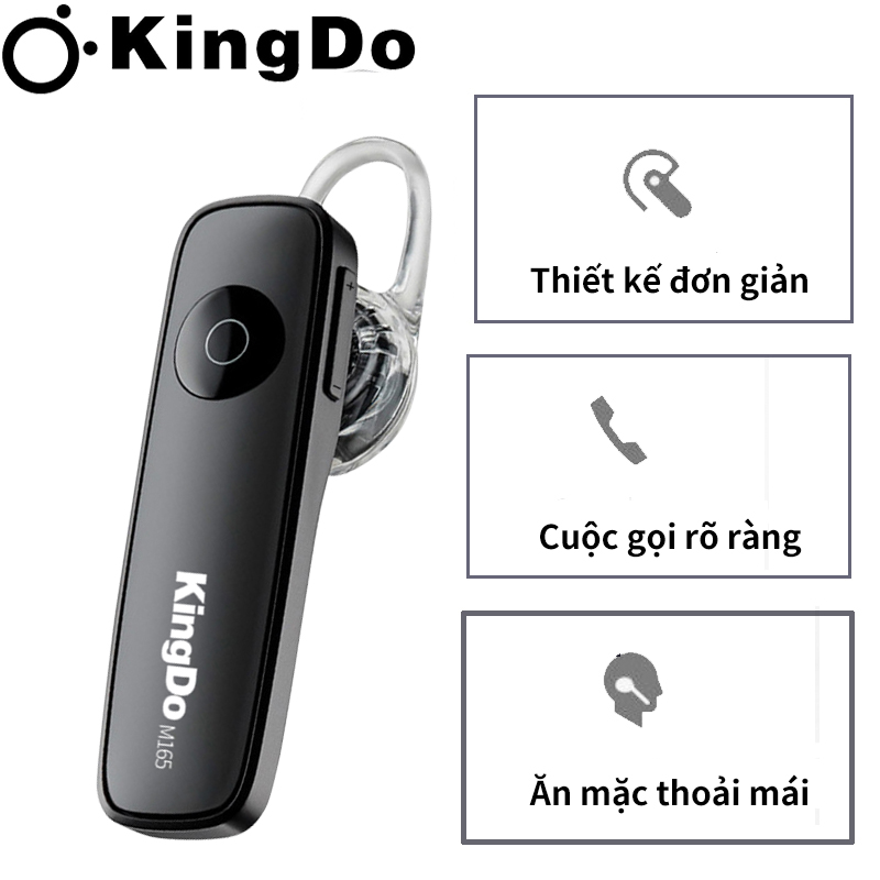 【Miễn phí Đồng hồ led】Tai nghe Bluetooth headset music M165, đàm thoại
