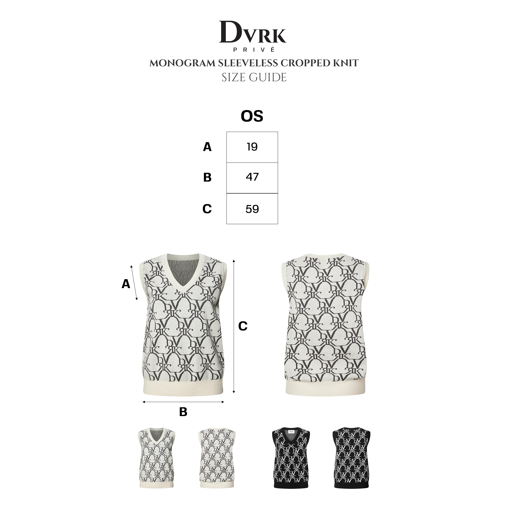 DVRK - Áo ghile nữ PRIVÉ họa tiết Monogram - DVRK - 21SS