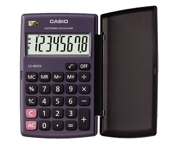 [HCM]Máy tính bỏ túi Casio LC-401LV (Xám)