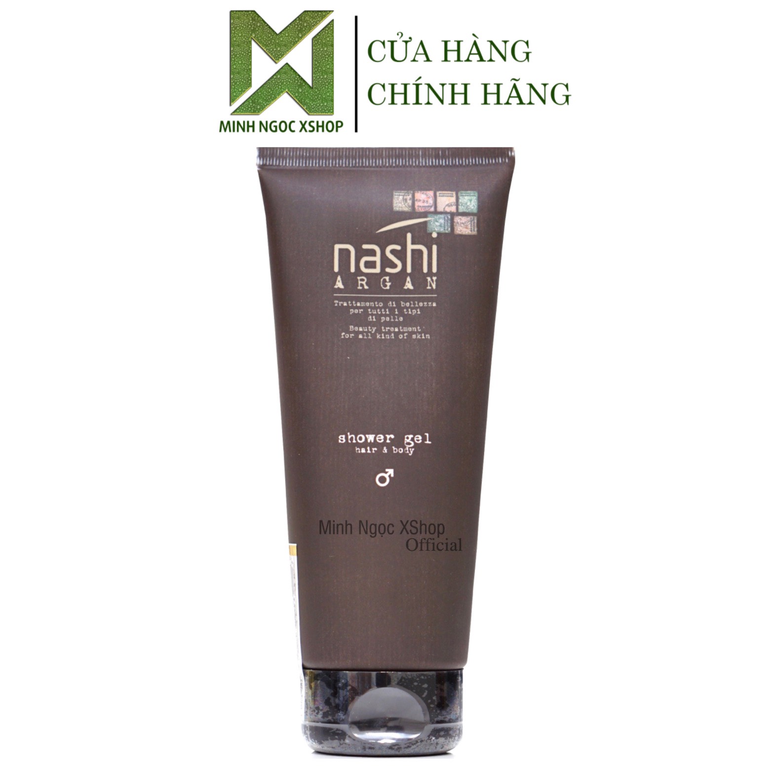 Dầu gội, sữa tắm dưỡng da 2 trong 1 nashi argan shower gel 200ml