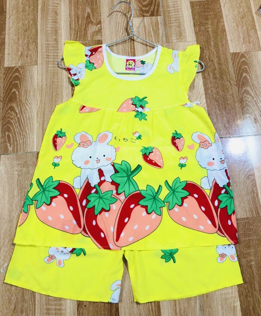 Combo 04 bộ tole (lanh) bé gái (SIZE 20-25KG)