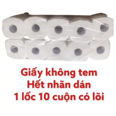 [HCM]giấy vệ sinh thái lan gia nguyen 1 lốc 10 cuộn có lõi