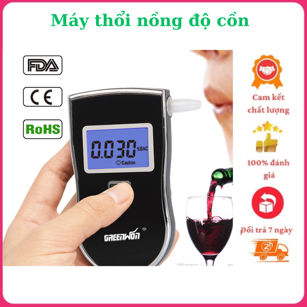 Máy Đo Nồng Độ Cồn Chính Xác Tuyệt Đối
