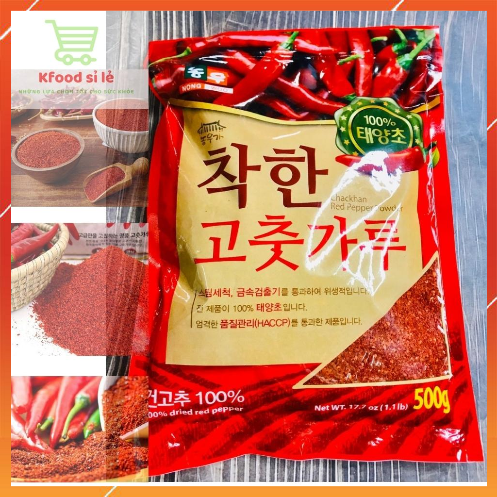 Bột ớt làm kim chi Hàn Quốc 500g