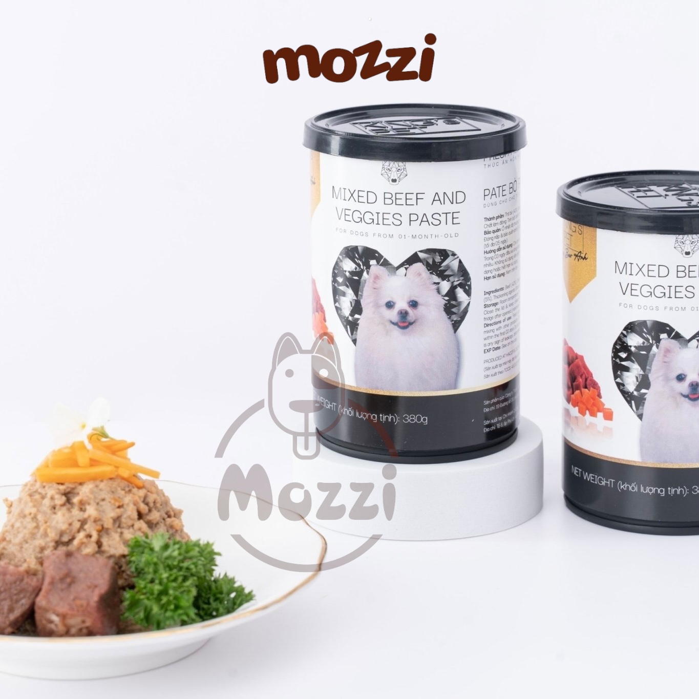 Pate cho chó mèo king’s pet lon 380gr