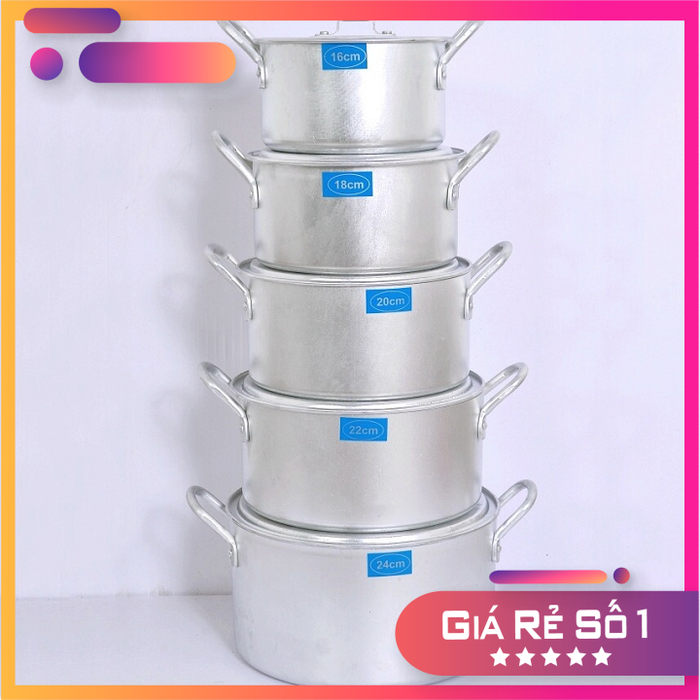 Bộ 5 Nồi Nhôm Hải Phòng