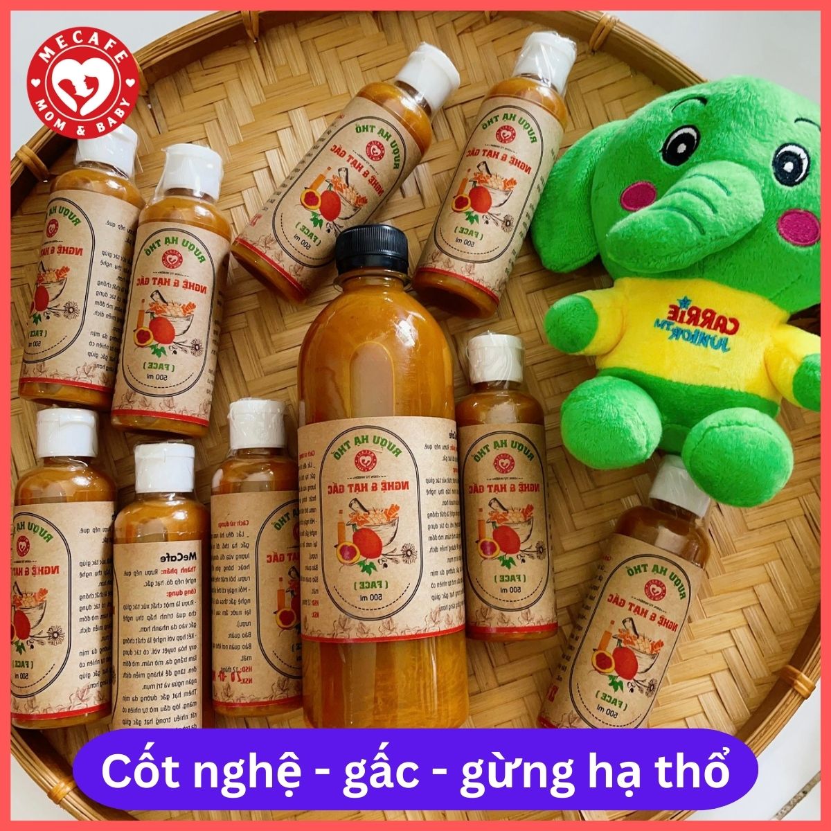 Cốt nghệ hạt gấc hạ thổ (dùng cho mặt)