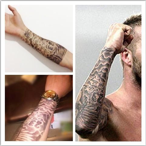Tattoo stickers male pattern biceps size 15x21 cm, 100% as tattoo real