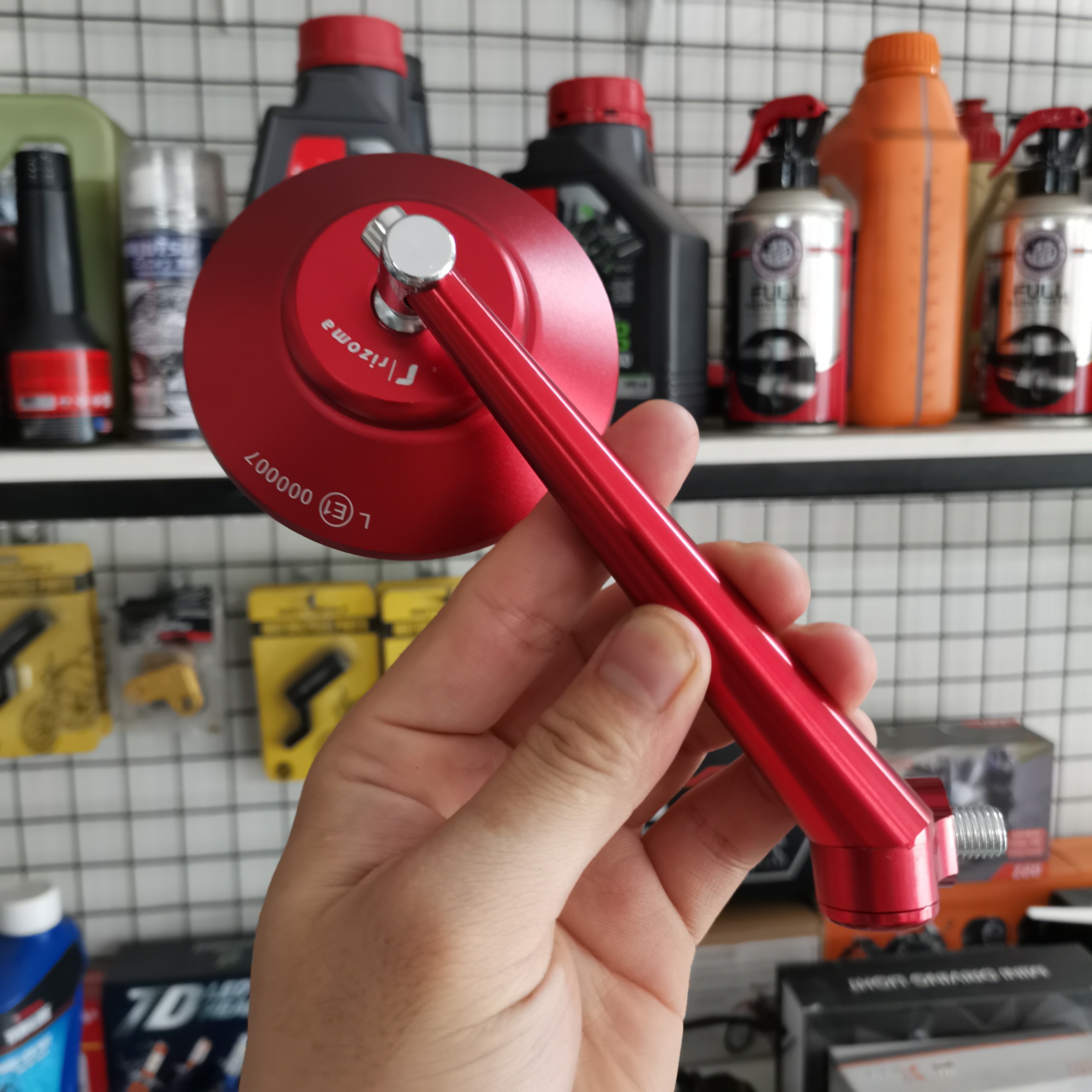 Gương chiếu hậu rizoma tròn full nhôm chắc có thể chế xoay 360 độ giá 1 cái (vòng tròn nhỏ giao ngẫu nhiên)