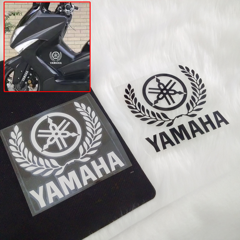 Tem decal bông lúa yamaha loại lớn dán xe