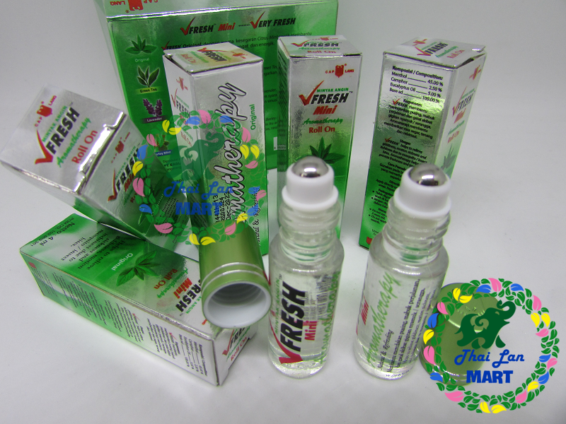 12 chai dầu gió lăn vfresh mini original indonesia 4 ml