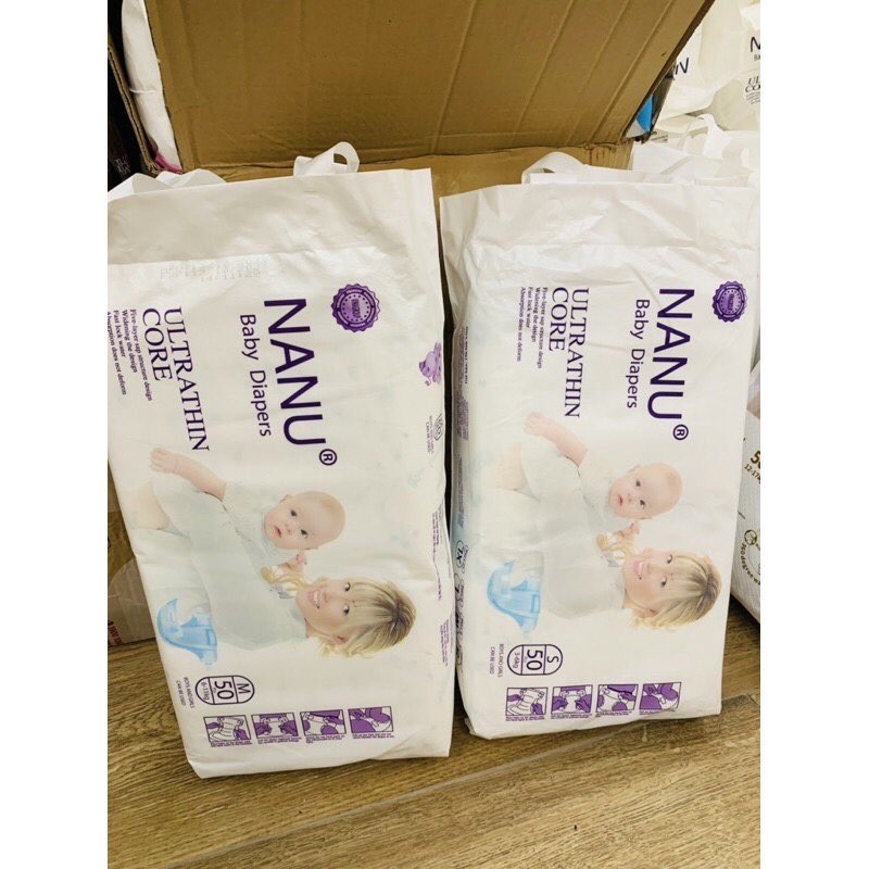 Combo 100 miếng TÃ/BỈM DÁN NANU size S M