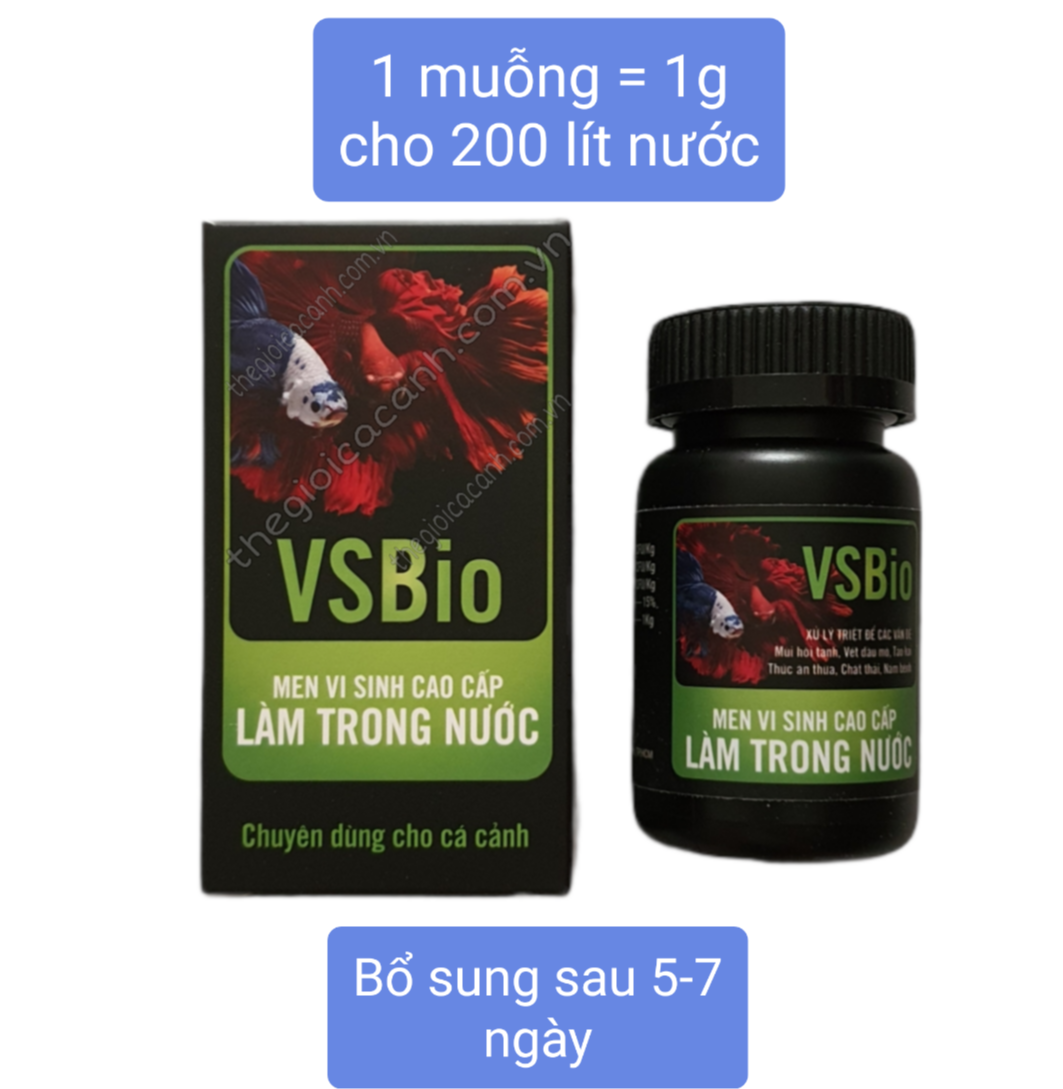 Men vi sinh Vs bio làm trong nước bể cá 80g