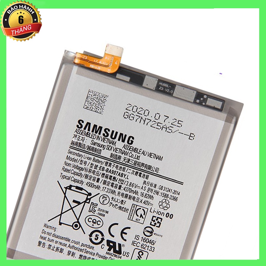 Pin Samsung S10 Lite, A907, Zin, Chính hãng