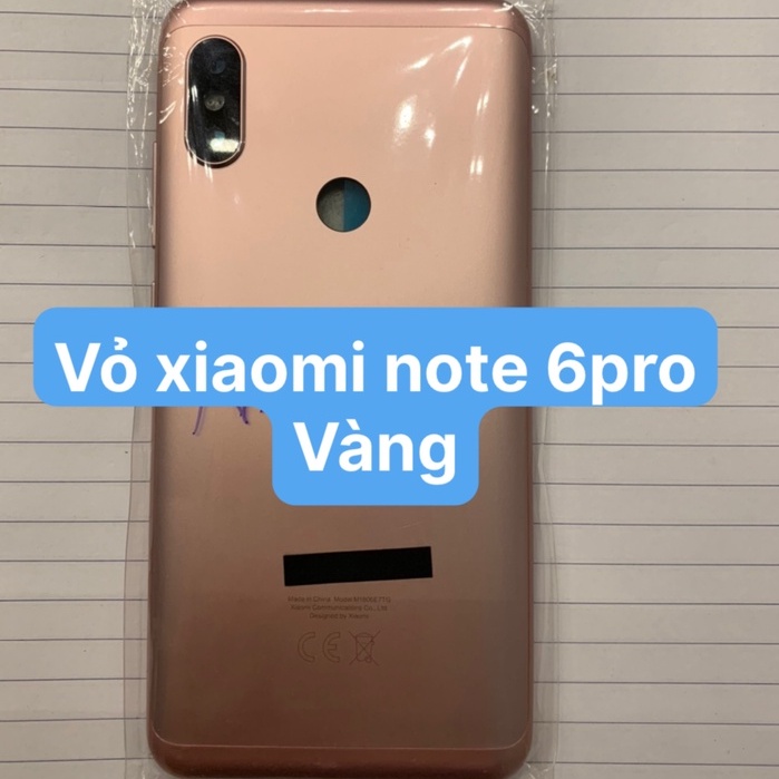 Bộ Vỏ Xiaomi Note 6 Pro (gồm lưng,sườn,phím ,kính camera)