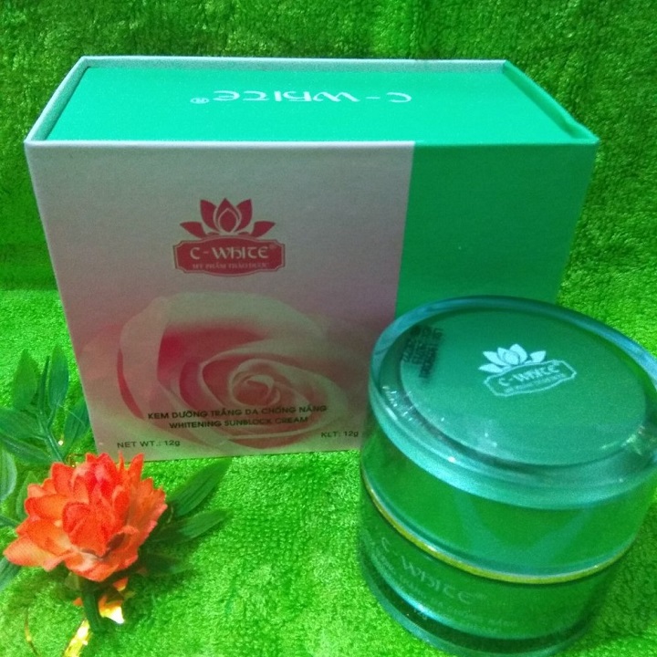 Kem C White dưỡng trắng da chống nắng 12g