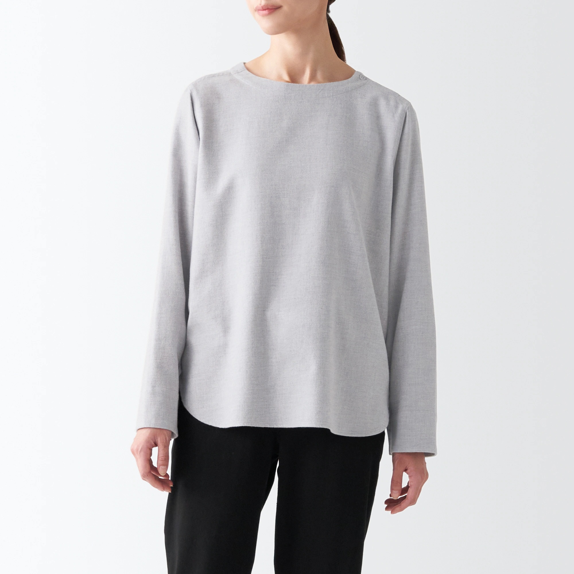Áo Kiểu Vải Flannel MUJI