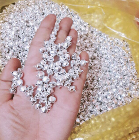 Combo 10 chuông trắng loại đẹp các size 6mm, 8mm
