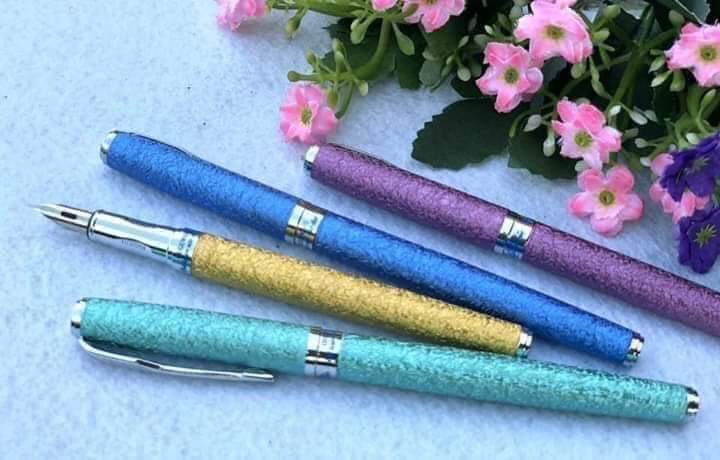 Bút máy, bút máy ngòi lá tre, bút luyện chữ đẹp, nét thanh đậm Ouguwen 005