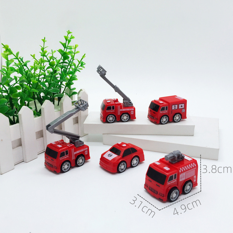 Xe Đồ Chơi Xe Cứu Hỏa Mini Động Cơ Dây Cót