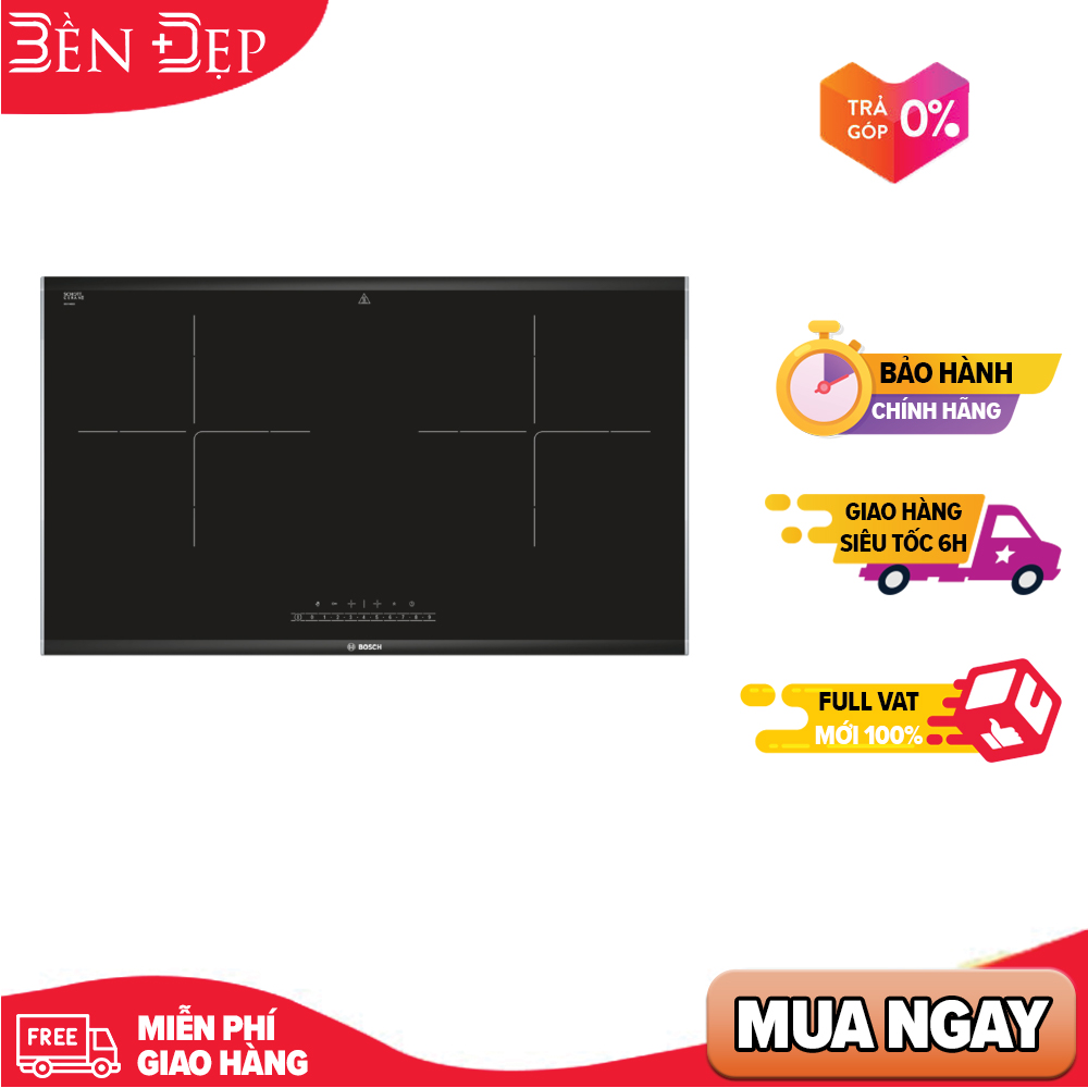 [TRẢ GÓP 0%] Bếp điện từ đôi Bosch PPI82560MS 3500W (Giá áp dụng giao tại HN, HCM& các tỉnh liên hệ shop)