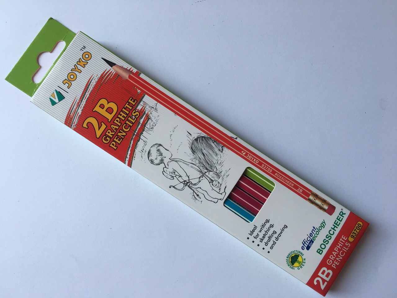 HỘP 12 CHIẾC BÚT CHÌ 2B GRAPHITE PENCILES JOYKO 93700