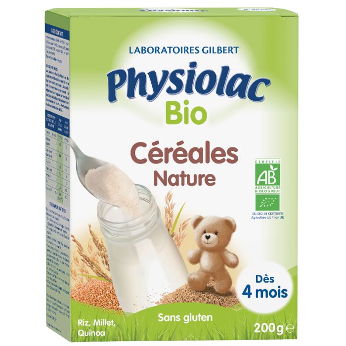 [SHIP AIR] Bột lắc sữa hữu cơ Physiolac cho bé từ 4 tháng 200gram