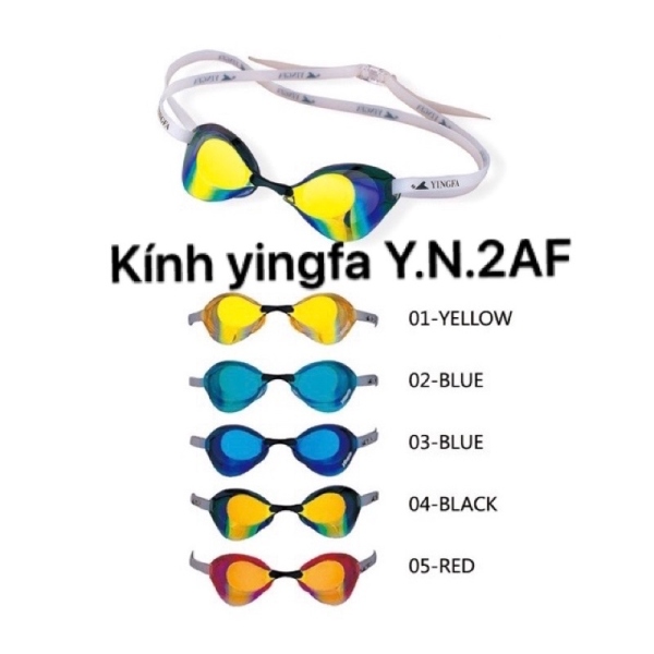 №✔  Kính bơi phản quang Yingfa Y.N.2AF(V)