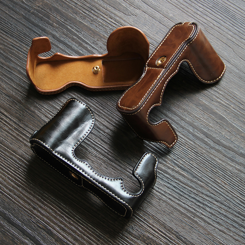 Ốp da ốp nửa thân bảo vệ phiên bản mở đáy cho fujifilm xa5 xa3 xs10 xt10 xt20 xt30 xt3 xt2 xt1 x100t