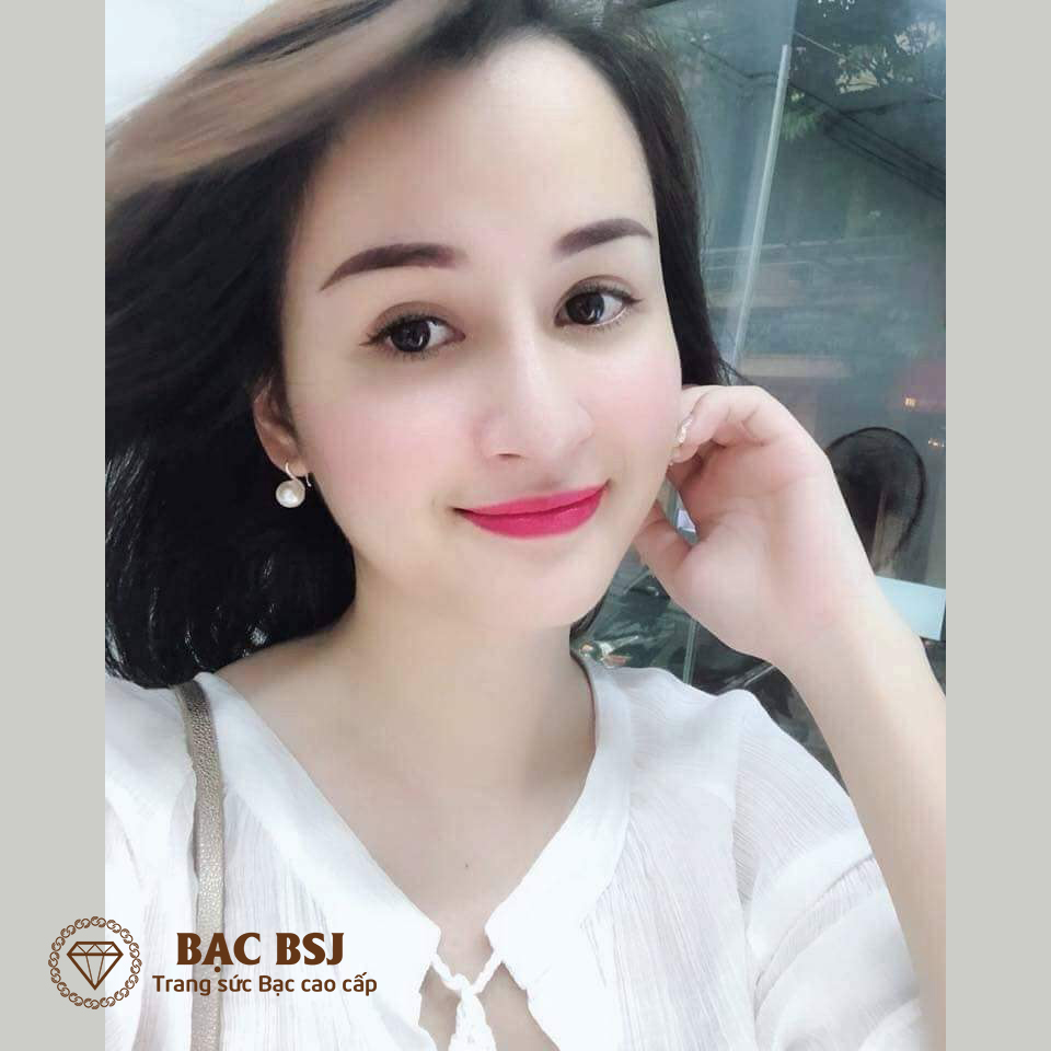 Bông tai nữ Bạc cao cấp. Bạc BSJ - BTNU01