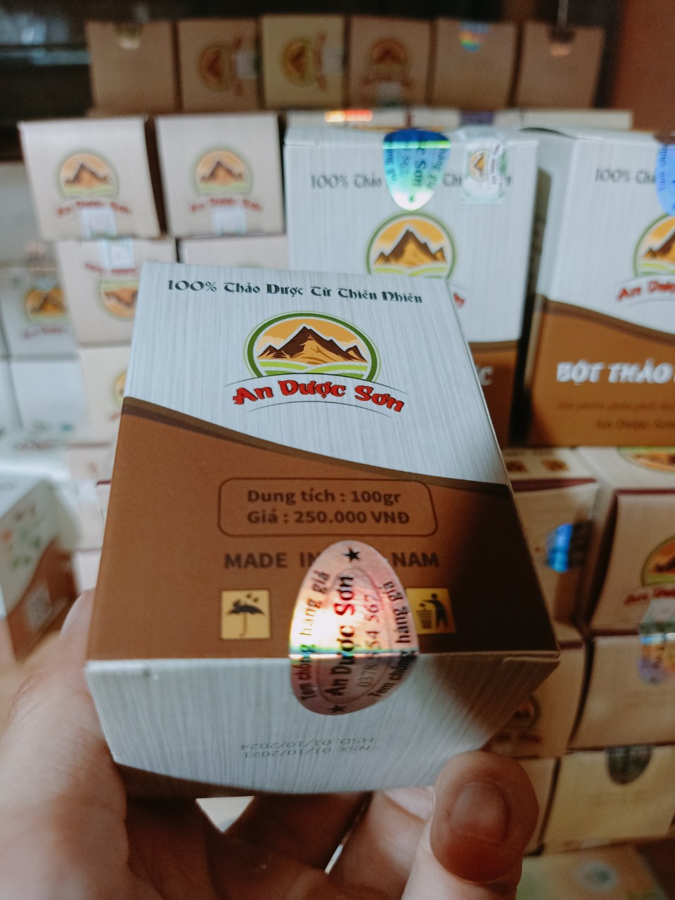 Bột Rửa mặt An Dược Sơn 100gr - Rửa mặt sạch nhờn mụn