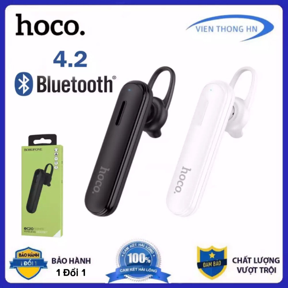 Tai nghe Bluetooth Hoco e36 v4.2 - tai nghe nhét tai Bluetooth có mic đàm thoại giá rẻ