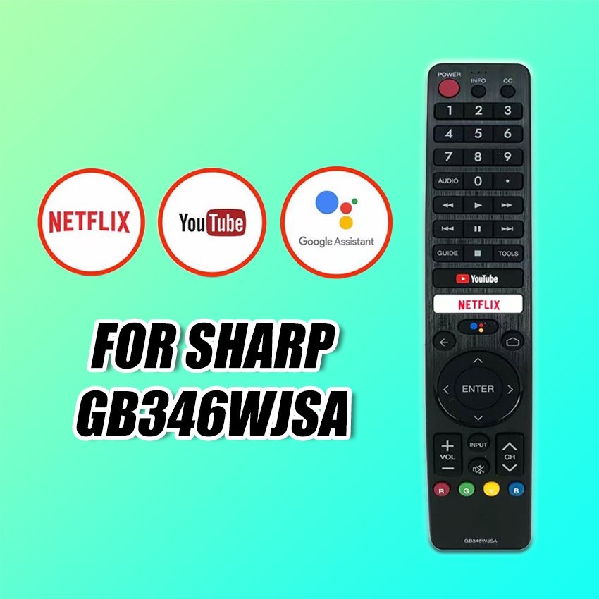  Sharp GB004WJSA Universal Remote Control for All Sharp BRAND  TV, Smart TV - 1 Year Warranty : Electronics