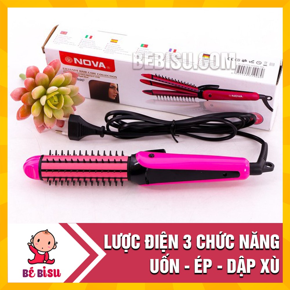 [FREESHIP❤️] MÁY UỐN TÓC , MÁY LÀM TÓC 3IN 1 NOVA  SIZE TO