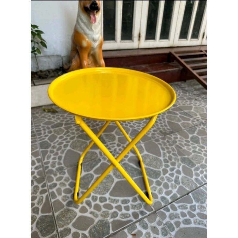 Bàn tròn Xếp Cafe Xếp Gọn Sắt Sơn Tĩnh Điện