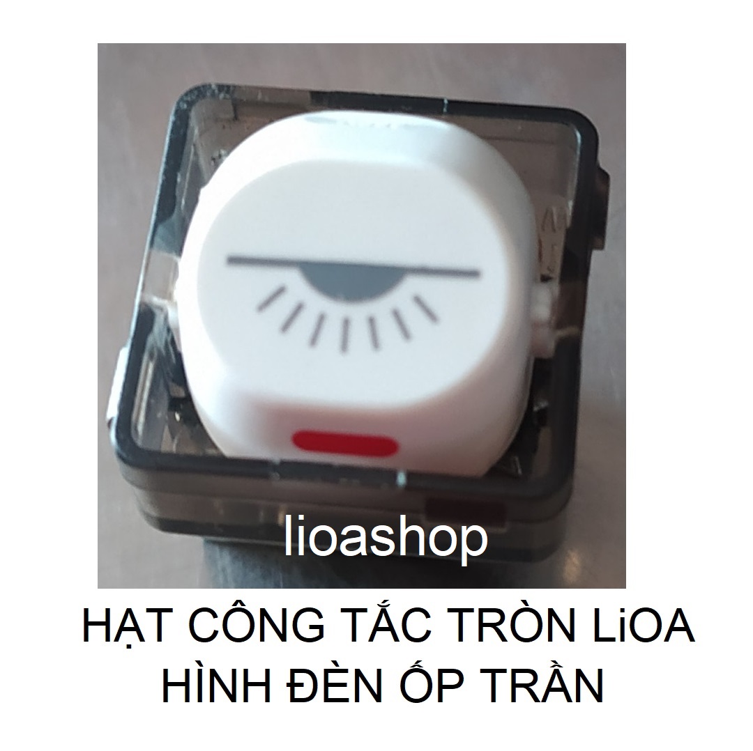 BỘ 2 CÔNG TẮC TRÒN 1 CHIỀU LiOA CÓ HÌNH BIỂU TƯỢNG.