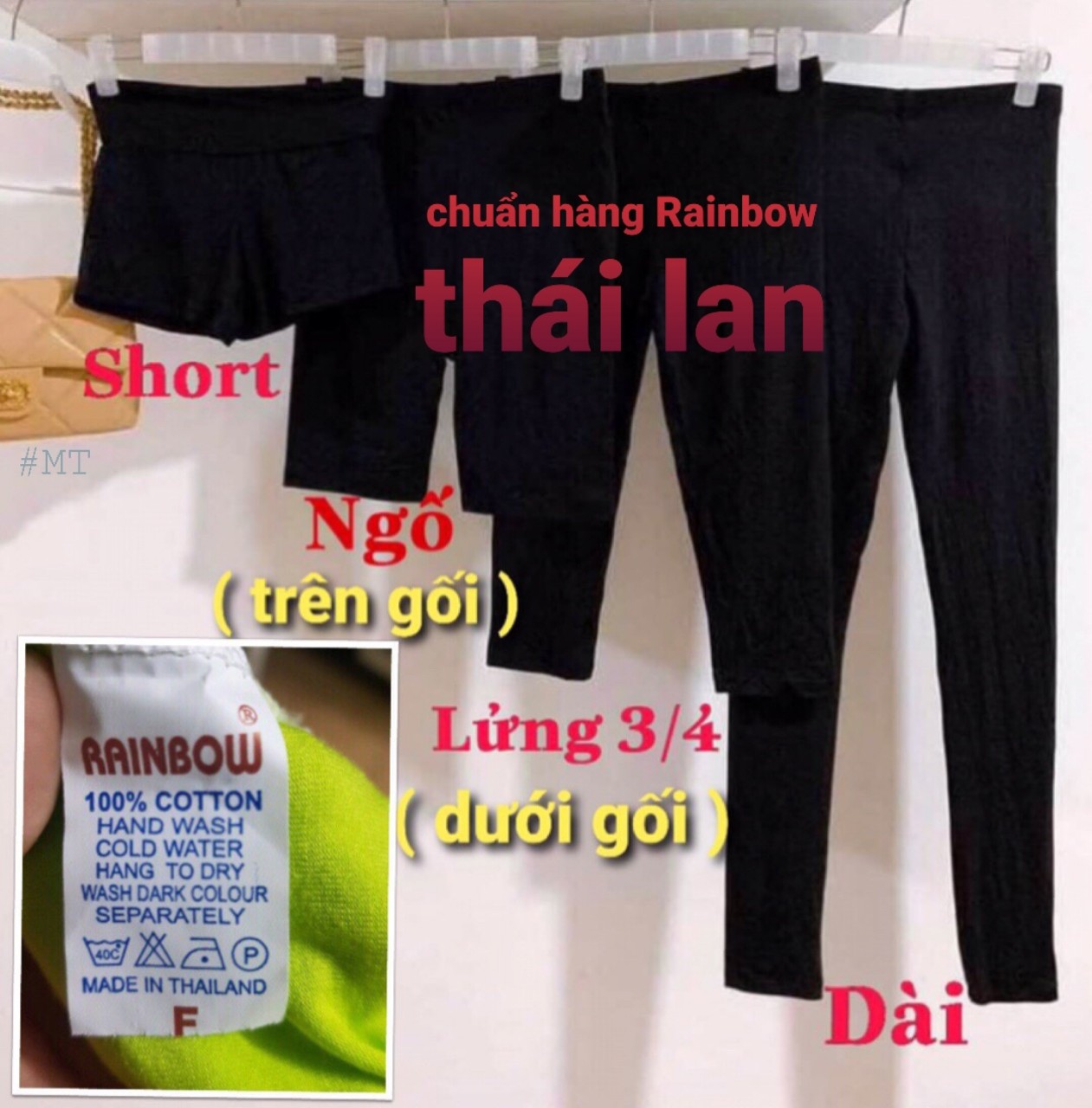(40-83kg) Quần legging nữ thun thái RAINBOW (tag mạc như hình) ĐỦ LOẠI ĐỦ SIZE