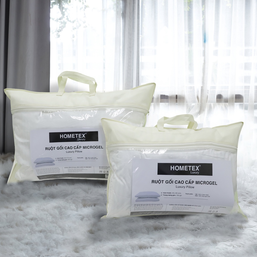 Ruột gối cao cấp Microgel - Hometex (40x60,50x70cm)