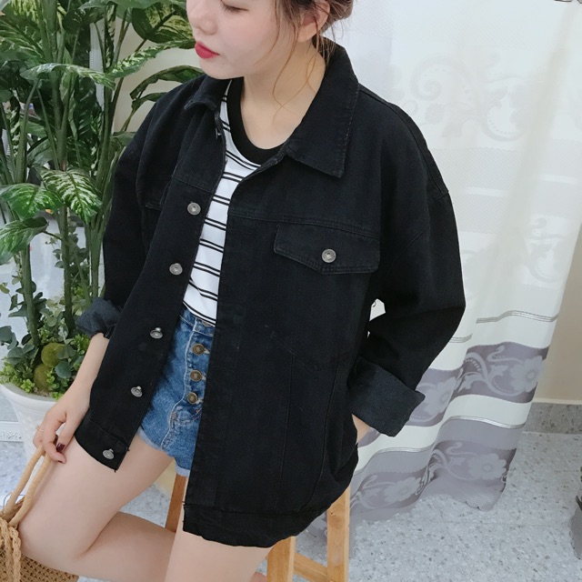 [HCM]ÁO KHOÁC JEAN NỮ CÁ TÍNH THỜI TRANG VF21.1 VIET FASHION- (có size Đại)