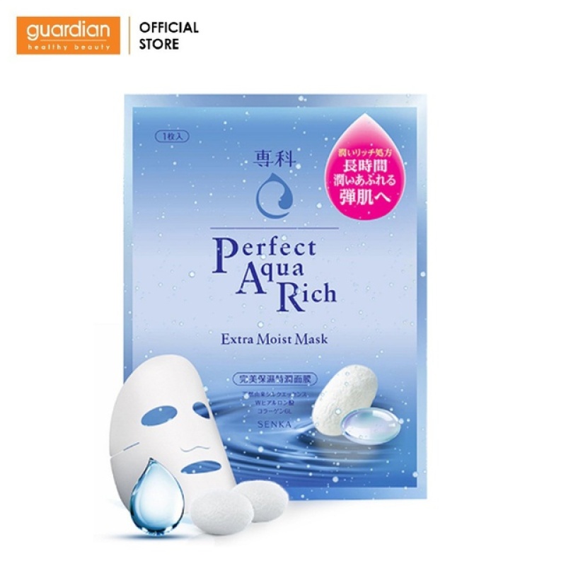 Mặt Nạ Cấp Ẩm Senka Perfect Aqua Rich Extra Moist Mask (25ml) nhập khẩu