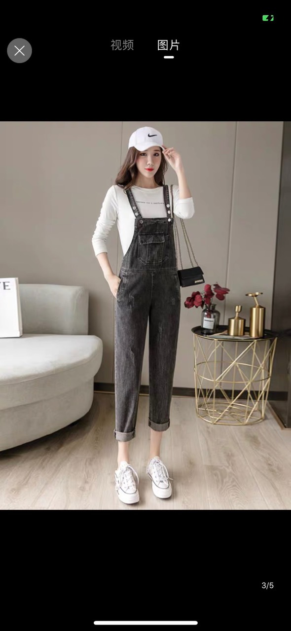 [HCM]Yếm jean nữ chất bò cá tính - yếm jean nữ thiết kế trẻ trung năng động - yếm jean nữ quần dài thời trang cao cấp Cheryshop94 G02