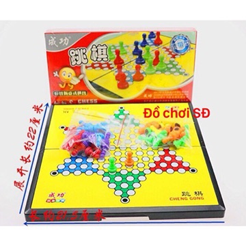 Cờ nhảy có nam châm nhỏ - bàn cờ 22 cm - cờ giải trí