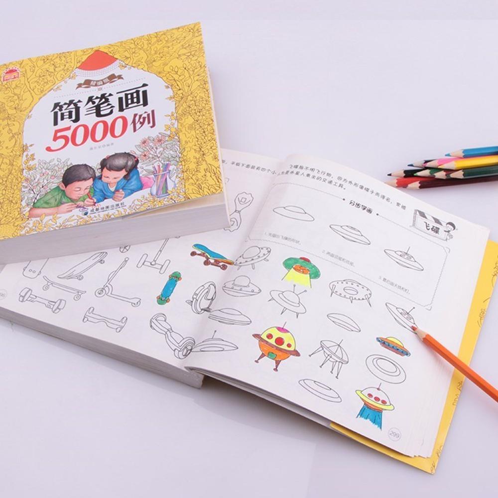 Sách tập tô màu cho bé loại 360 trang - 5000 hình vẽ giấy chuyên dụng Lưu