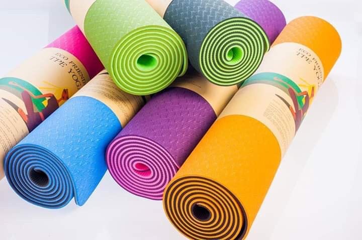 Thảm Tập Yoga 2 Lớp TPE Độ Dày), Thảm Tập Gym Chống Trơn Trượt Và Không Thấm Mồ Hôi Cao Cấp.