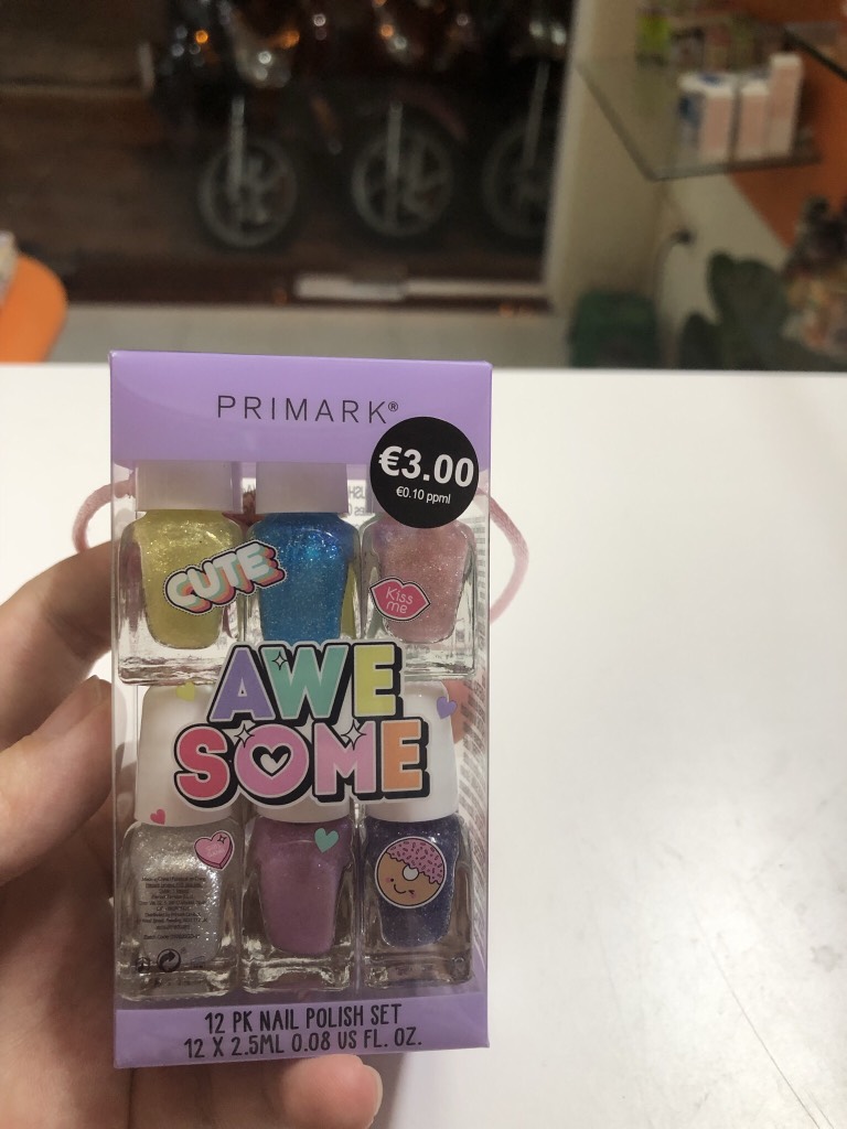 [Có sẵn] Sơn móng tay bé gái Primark Pháp bright/awesome