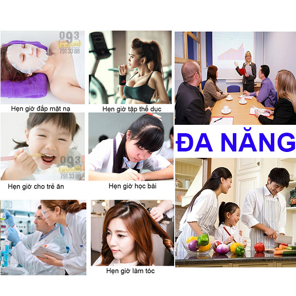 Đồng Hồ Hẹn Giờ Đa Năng Đếm Ngược Tiện Lợi 7x8 cm