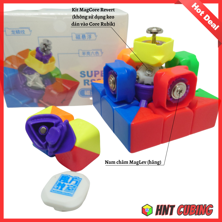 Rubik 3x3 Super RS3M 2022 mod MagCore Revert | HNT Cubing