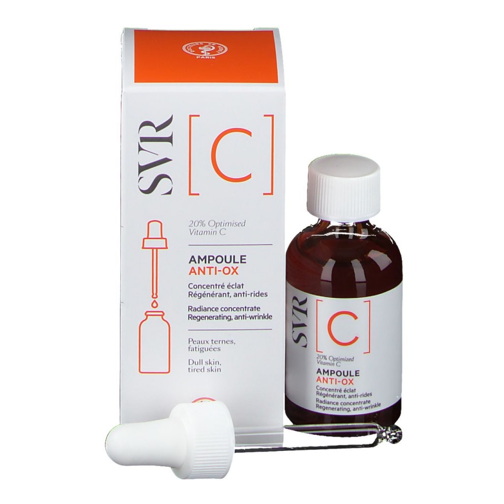 Serum SVR Vitamin C 20% - SVR [C] Ampoule Anti-Ox 20% Optimized Tinh chất sáng da, ngừa lão hóa