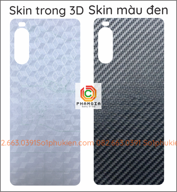 Miếng dán carbon mặt lưng Sony Xperia 10 ii
